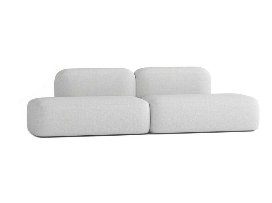 Sofa Em Tecido | Atio Sofa Max De 4 Lugares Em Tecido Cinza