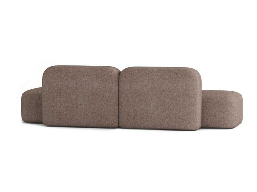 Sofa De 4 Lugares | Atio Sofa Max De 4 Lugares Em Tecido Castanho