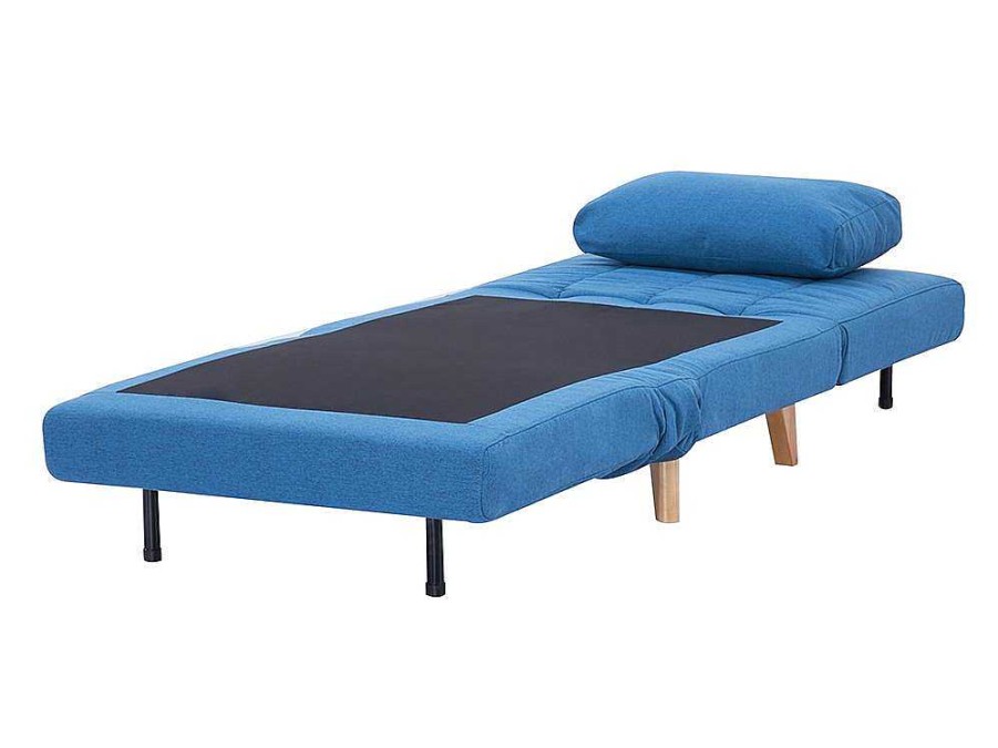 Poltrona Cama | Vente-unique Poltrona Convertivel Em Tecido Cor Azul - Strevi