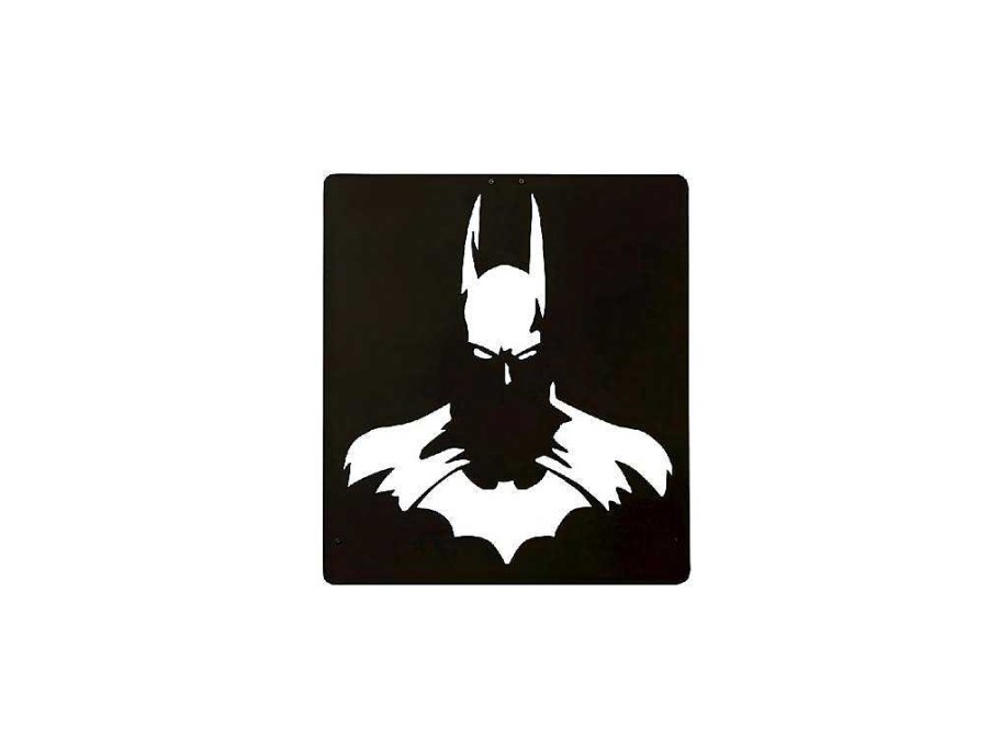 Placa De Parede Decorativa | EPIKASA Decoracao Metalica Batman 2, Preto, 42X1,5X48 Cm, Epikasa