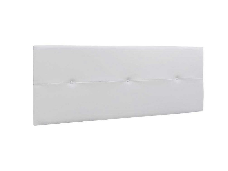 Cabeceira E Ponte De Cama | Venprodin Cabeceira Prado - 3 Botoes - Couro Sintetico 160X55X4Cm - Branco