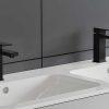 Torneira | Shower & Design Torneira Misturadora Mecanica Quadrada Em Inox Escovado Preto Mate A17,3 Cm - Canilas