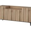 Comoda | Homemania Armario Multiusos Ellaria, Noz, 160X42X75 Cm, Epikasa