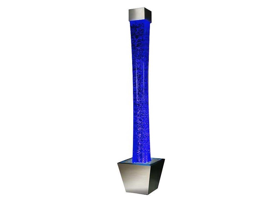 Candeeiro De Pe | OZAIA Coluna De Bolhas De Agua Com Vaso Gobie - Leds Com Cores Que Mudam - A.183 Cm