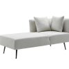 Chaise Longue | Vente-unique Chaise-Longue Esquerda Em Tecido Creme - Napasa