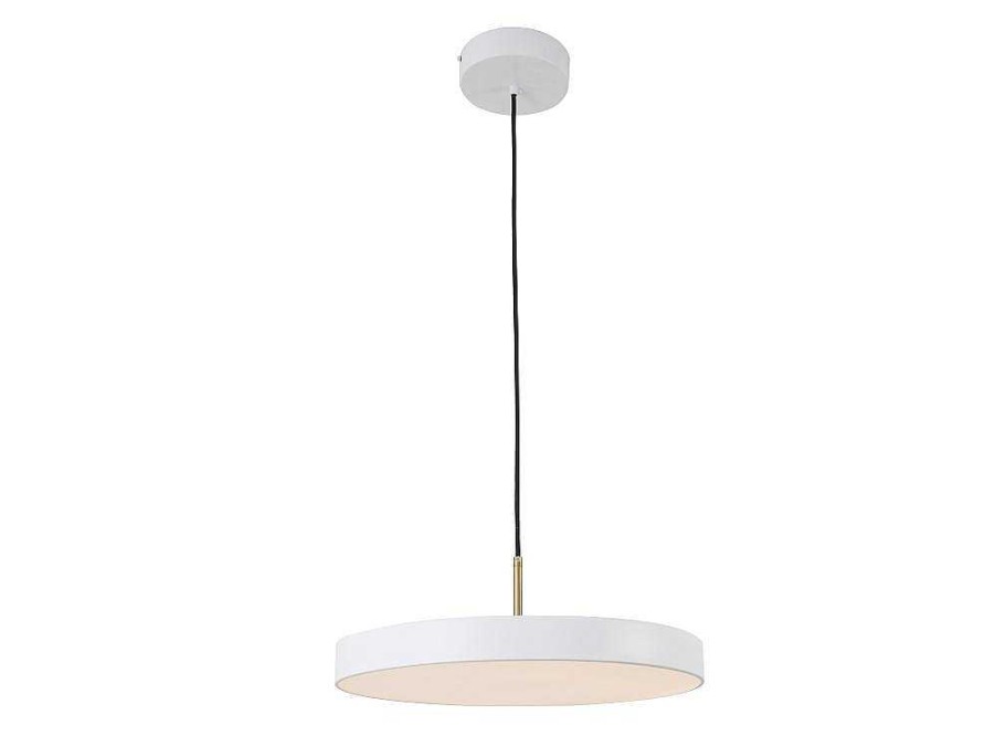 Promocoes Decoracao | OZAIA Candeeiro Suspenso Design Redondo Com Leds Em Metal D45 Cm Branco - Vaughan