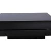 Mesa De Centro | Vente-unique Mesa De Centro Lyess - Mdf Lacado Preto - Leds