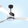 Ventilador | Purline Ventilador De Tecto Wifi Motor Dc Controlo Remoto Adaptador De Luz De Tres Tons 2/3 Laminas Hypersilence Memoria