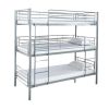 Cama De Adulto | Saldosystocks Beliche Triplo Com Estrutura Metalica Cinza, 215X200X97Cm