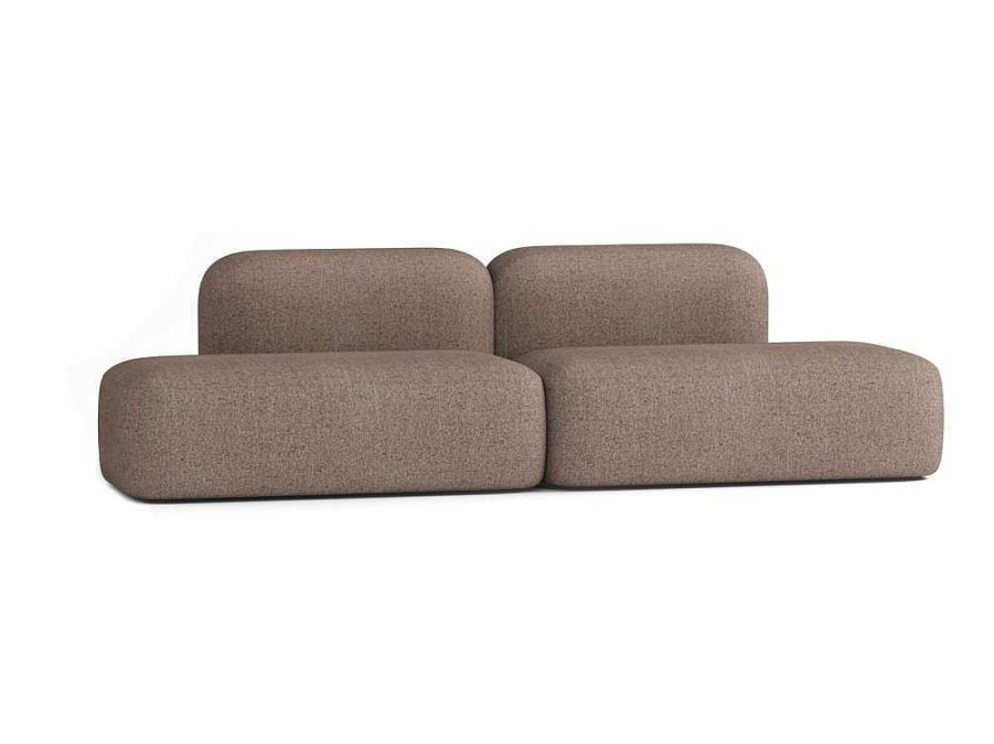 Sofa De 4 Lugares | Atio Sofa Max De 4 Lugares Em Tecido Castanho