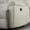 Promocoes Sofas & Poltronas | Vente-unique Sofa De 3 Lugares Relax Electrico Em Pele Marfim - Marcis