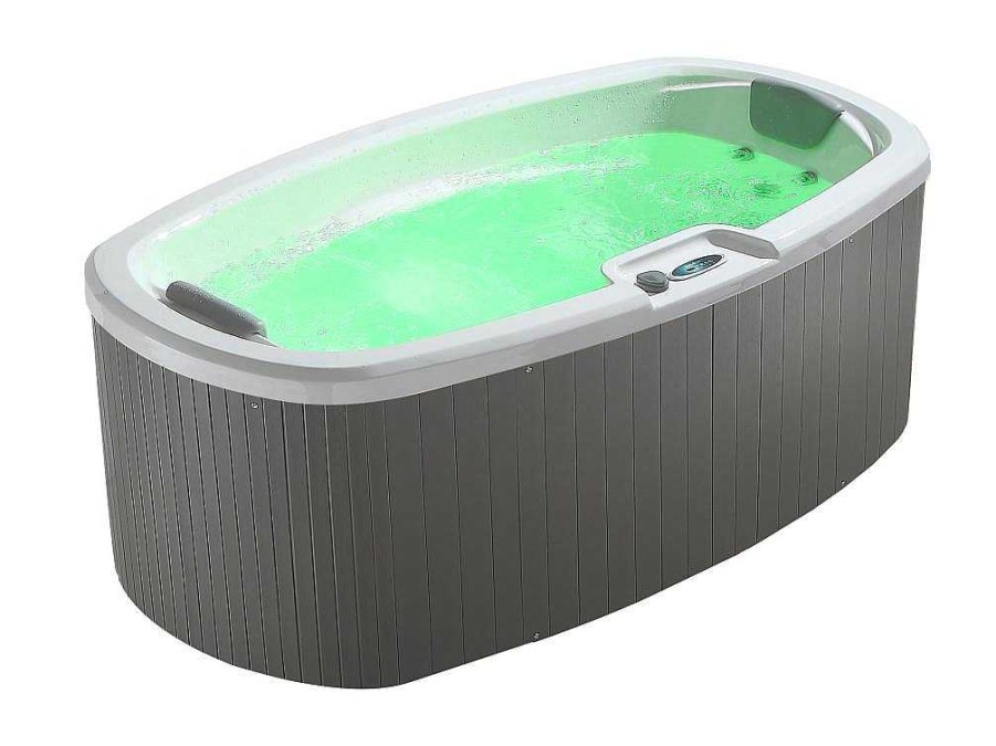 Spa Rigido | VOGUE SPA Spa De 2 Lugares Branco Perola Com Cobertura, 14 Jatos, C210 X L110 X A74 Cm, Sistema Balboa - Samoa Iv