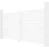 Porta E Portao | EXPERTLAND Portao De Batente Aluminio C355 X A181 Cm Branco - Nazario