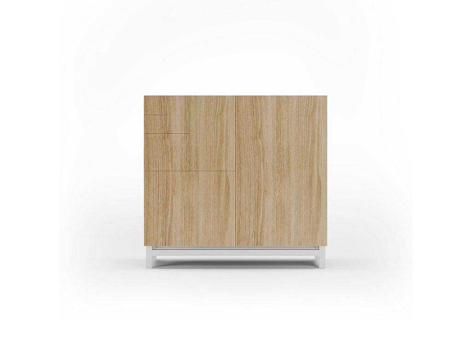 Sapateira | Herdasa Sapateiro/Movel Organizacao - H90Cm X L90Cm X P27Cm Carvalho Dourado Pernas Branco - Copenhague