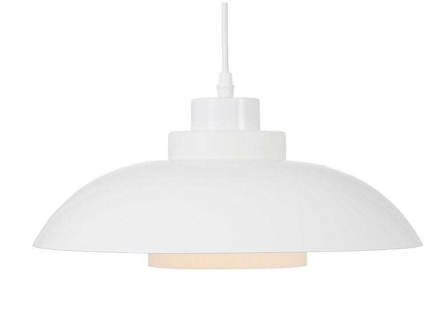 Candeeiro Suspenso | OZAIA Candeeiro Suspenso Em Metal D34 X A120 Cm Branco - Briliva