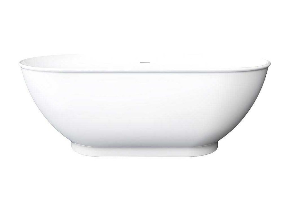 Banheira De Pousar | Shower & Design Banheira Classica Oval De 240 L Dimensoes 170 X 75 X 60 Cm Cor Branco Em Acrilico - Mobula