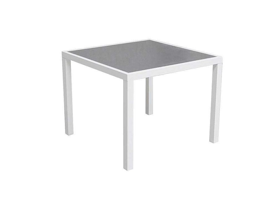 Conjunto Mesa E Cadeiras De Jardim | Happy Garden Conjunto De Moveis De Jardim Bergamo De 4 Lugares - Aluminio Branco