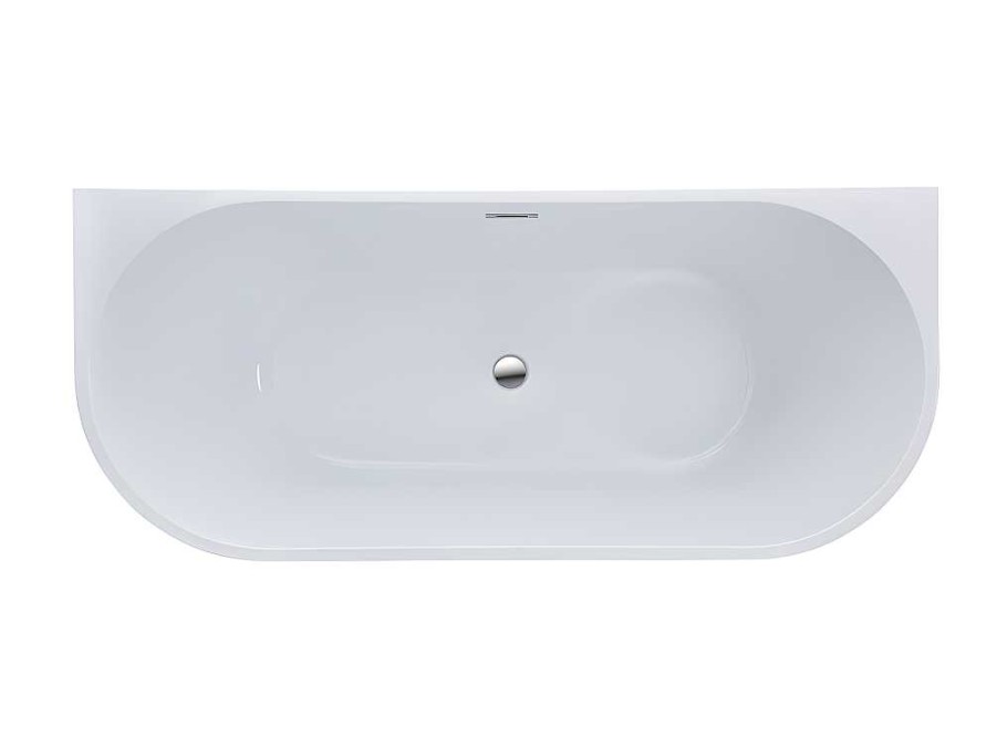 Banheira De Pousar E Encostar | Shower & Design Banheira Classica De 245 L Dimensoes 170X75X58 Cm Cor Branca - Divina