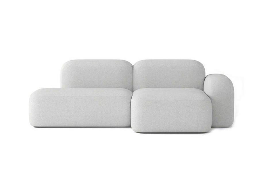 Sofa De 4 Lugares | Atio Sofa Max De 3 Lugares Em Tecido Cinza