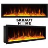 Movel De Tv | Skraut Home Movel De Tv, 160, Para Televisores Ate 65", Lareira Electrica Xxl, Design Industrial, Preto