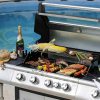 Barbecue, Braseiro De Jardim, Plancha | Vente-unique Barbecue A Gas Com 4 Bicos, 1 Fogao Lateral E 1 Assador 148X56X121 Cm - Roasty