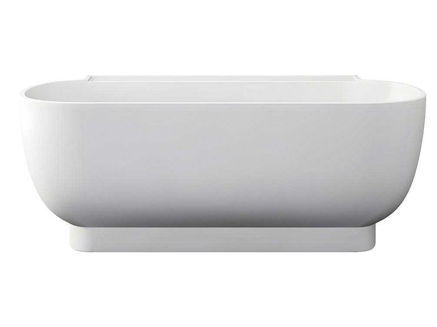 Banheira De Pousar E Encostar | Shower & Design Banheira Semi-Classica Oval De 240 L, Dimensoes 150 X 76 X 58 Cm Cor Branco Em Acrilico - Vogler