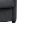 Promocoes Sofas & Poltronas | Vente-unique Sofa De 3 Lugares Convertivel Em Cama Expresso Em Tecido Cinzento Escuro - Tomaka