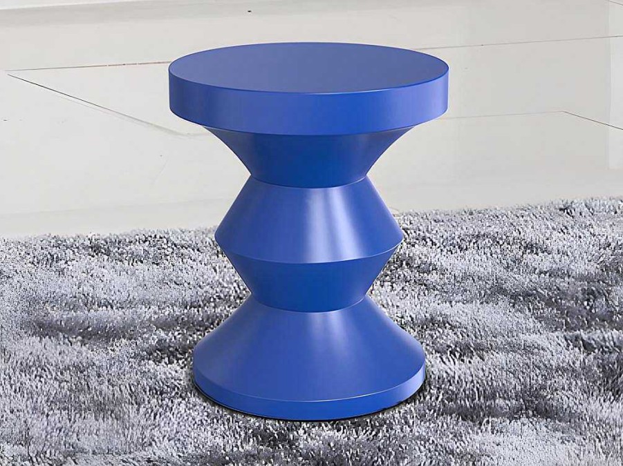 Mesa De Apoio | Vente-unique Mesa De Apoio Metal Azul - Zolimi