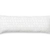 Roupa De Cama | Purline Taie D'Oreiller 100% Coton 1 Piece Blanc A Rayures Vertes 45X125
