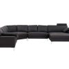 Promocoes Sofas & Poltronas | LINEA SOFA Sofa De Canto Panoramico 7 Lugares Pele De Qualidade Superior Castanho - Canto Direito - Donatello Ii