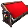 Jogo De Interior | ELITESHOPPING Mesa De Bilhar 7 Pes Multijogo Vermelho Air Hockey + Ping Pong - Stark