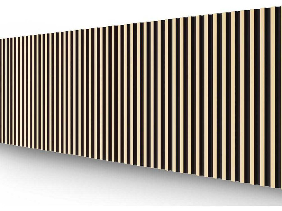 Painel De Parede | Vente-unique Painel De Parede 3D Pack De 2,83 M Preto E Dourado Conjunto De 8 Pecas - Clinton