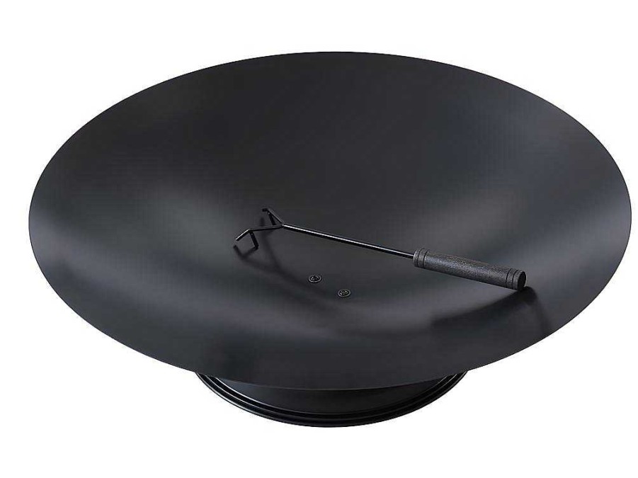 Barbecue, Braseiro De Jardim, Plancha | Vente-unique Braseiro De Jardim Redondo Em Aco Dione - D.72 Cm X A.20 Cm - Preto