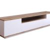 Movel De Tv | Vente-unique Movel De Tv Com 3 Portas E 1 Nicho Branco E Natural - Lotula