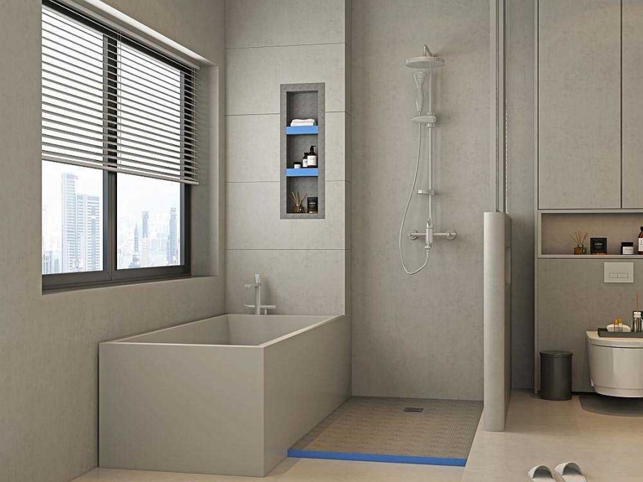 Base De Duche | Shower & Design Base De Duche Para Ladrilhar Delos 1600X900X40Mm