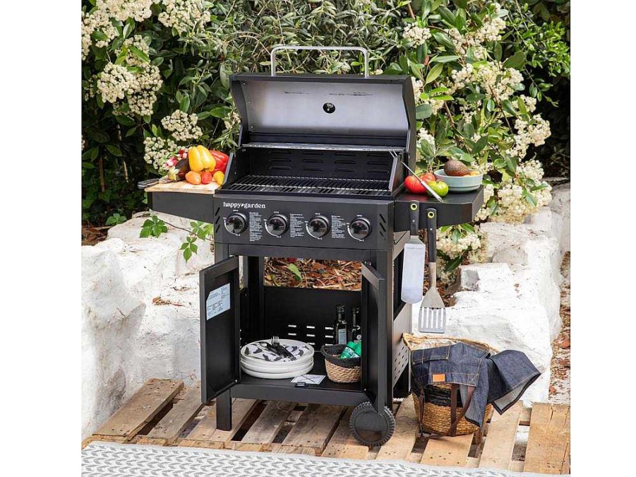 Barbecue, Braseiro De Jardim, Plancha | Happy Garden Barbecue A Gas Izalco - 4 Queimadores 10Kw