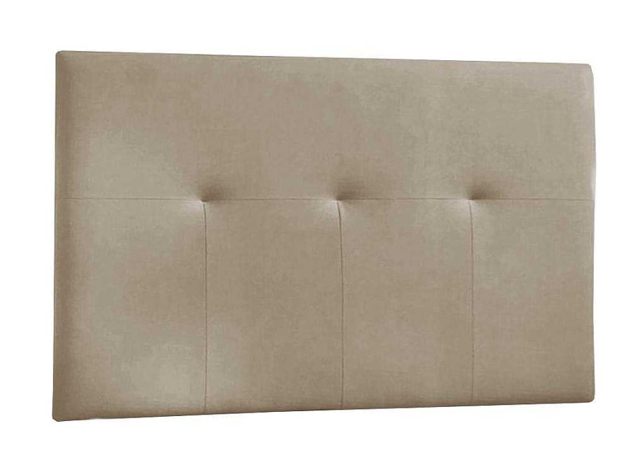 Cabeceira E Ponte De Cama | Venprodin Cabeceira - Couro Sintetico 160X120X4Cm - Vison