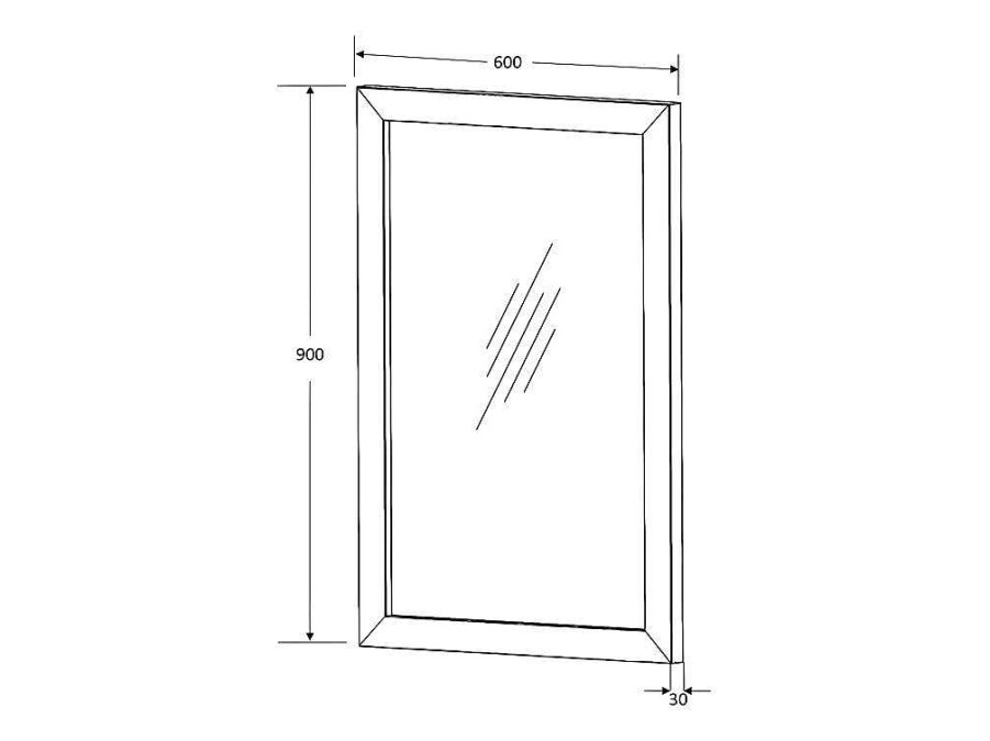 Espelhos | Vente-unique Espelho Retangular Em Teca Clara De 60 X 90 Cm - Amlapura