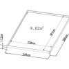 Estufas De Jardim | EXPERTLAND Estufa De Jardim Em Policarbonato De 9 M Corolle Ii Com Base - Cinza Antracite