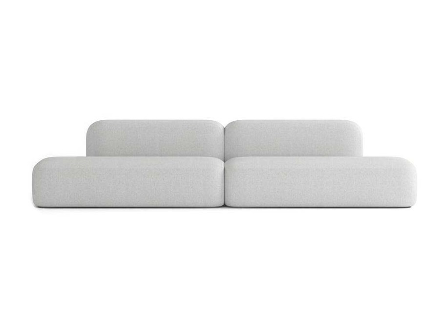 Sofa Em Tecido | Atio Sofa Max De 6 Lugares Em Tecido Cinza