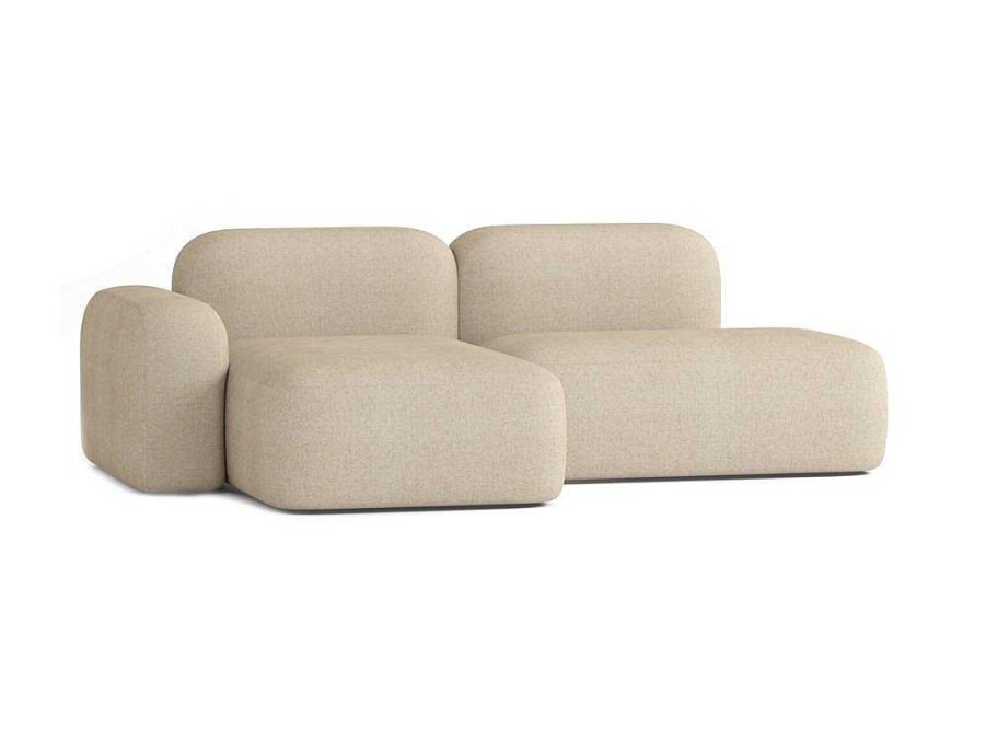 Sofa De 4 Lugares | Atio Sofa Max De 3 Lugares Em Tecido Bege