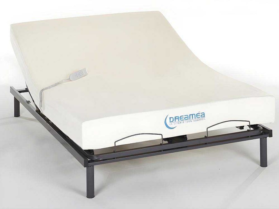 Cama Articulada | DREAMEA Cama Eletrica Com Memoria De Forma Jimbaran Ii De Dreamea - Motor Okin - 140X200 Cm