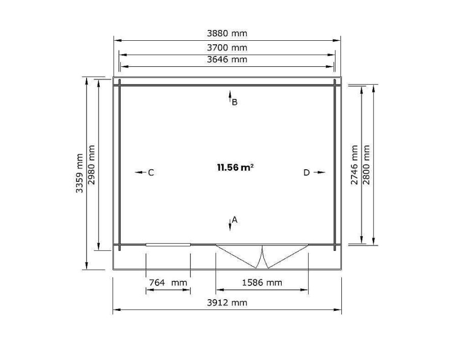 Abrigos De Jardim | EXPERTLAND Abrigo De Jardim Madeira Tratada Em Autoclave Com Telhado Plano 13 M Espessura De 28 Mm - Coralio