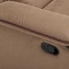 Promocoes Sofas & Poltronas | Vente-unique Sofa 3 Lugares Relax Em Microfibra Taupe - Hernani