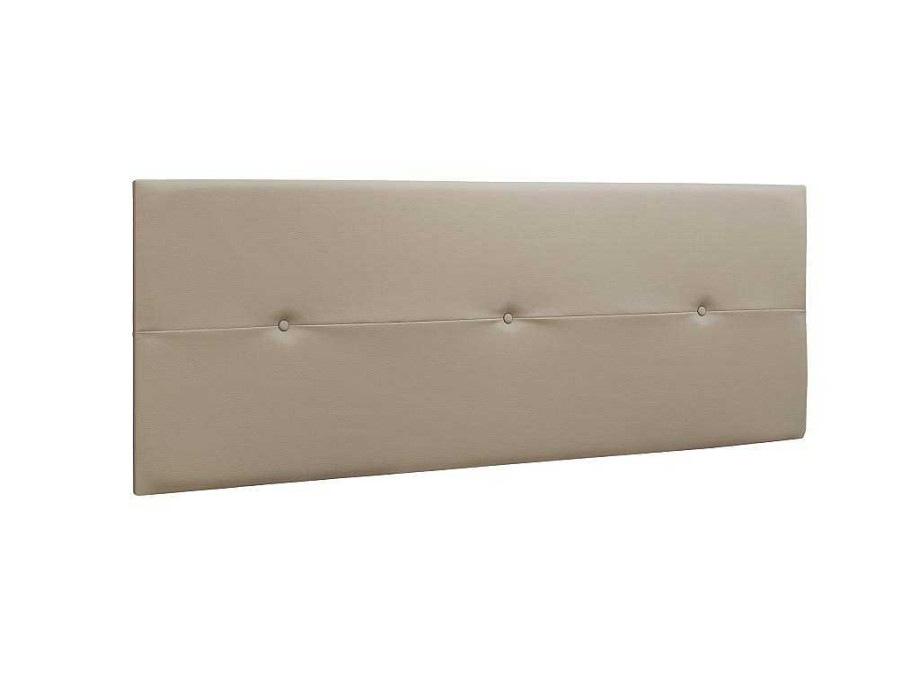 Cabeceira E Ponte De Cama | Venprodin Cabeceira Prado - 3 Botoes - Couro Sintetico 160X55X4Cm - Vison