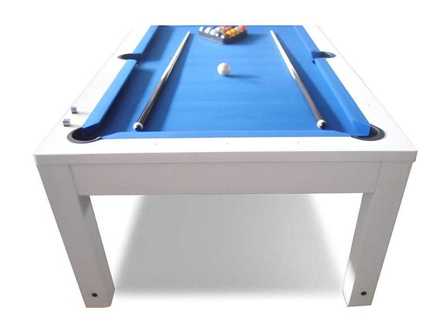 Mesa De Jantar | Vente-unique Mesa Convertivel - Mesa De Bilhar Snooker - Altura Ajustavel - 207*114*79 Cm