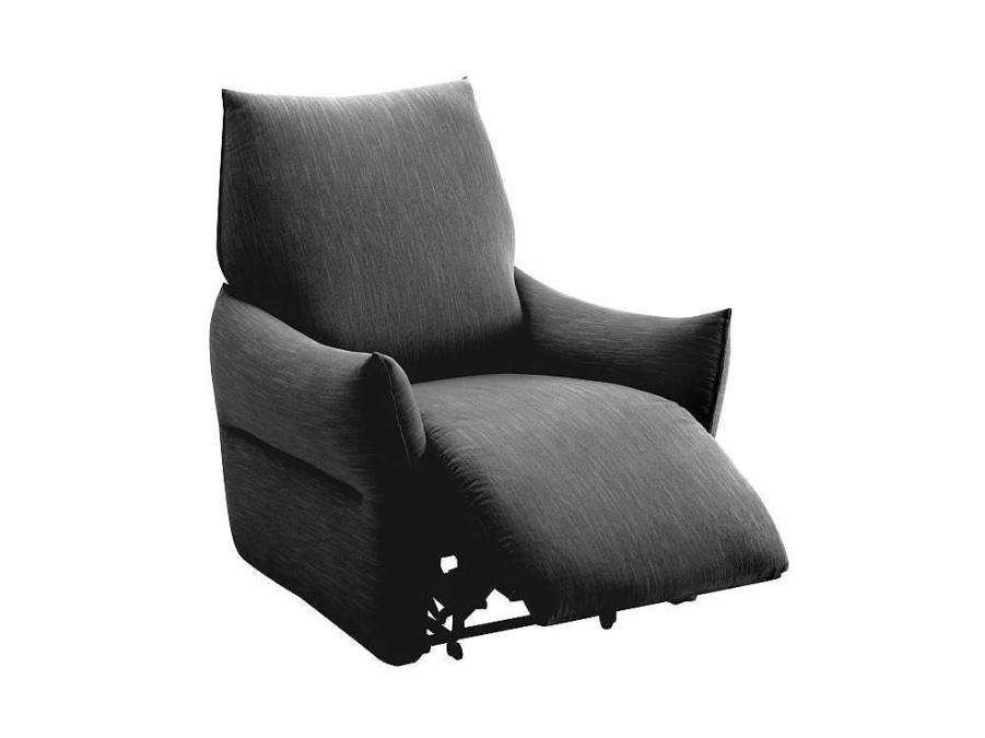 Promocoes Sofas & Poltronas | Vente-unique Poltrona Articulada Eletrica Em Tecido Antracite Modoc