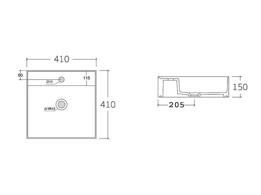 Movel Lavatorio Duplo | Vente-unique Movel De Casa De Banho Suspenso Com Lavatorios Duplos E Espelhos - Cinza - 150 Cm - Jimena Ii