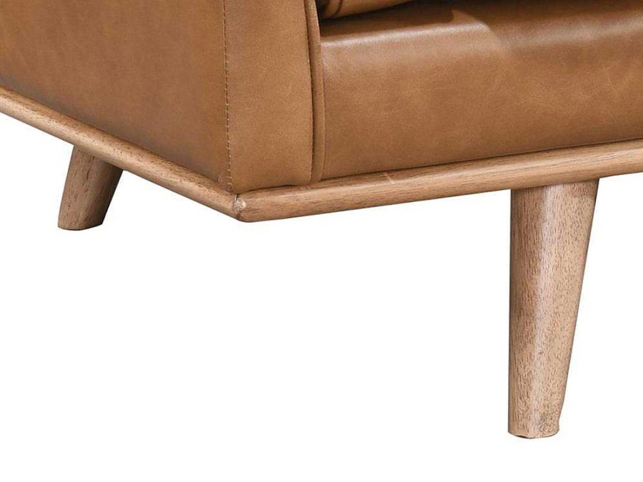 Promocoes Sofas & Poltronas | LINEA SOFA Sofa De 3 Lugares 100% Pele De Bufalo Superior Castanho Vintage - Danila