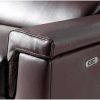 Promocoes Sofas & Poltronas | Angel Cerda Sofa De 3 Lugares Estofado Em Couro De Vaca Cor De Chocolate Estrutura De Madeira De Pinho 6051